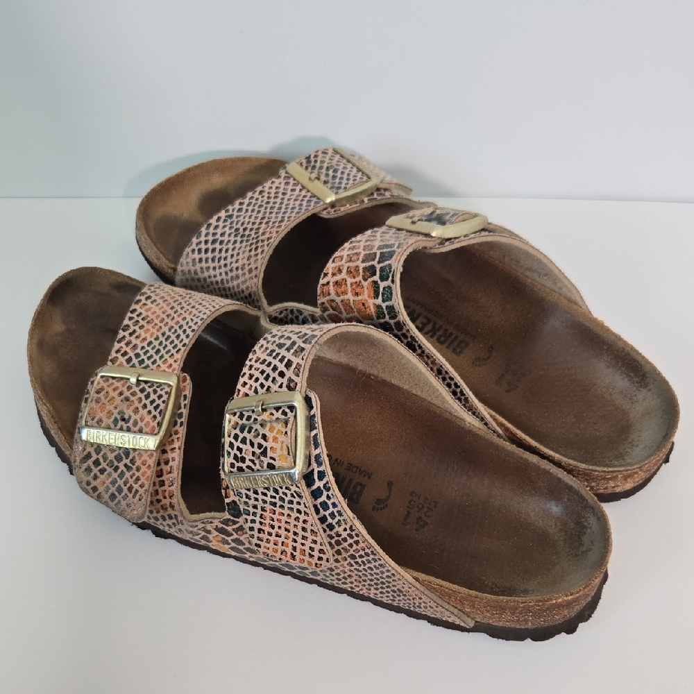Birkenstock Multicolor Snakeskin Sandals